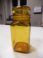 oranje glazen pot, voor eetwaar, Huis en Inrichting, Woonaccessoires | Vazen, Minder dan 50 cm, Glas, Oranje, Gebruikt