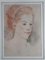 Portret gedateerd 1936 en gesigneerd Baltus, Ophalen