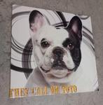 Cadres/toiles ( bouledogue français,  coutures ), Enlèvement, Comme neuf, Moins de 50 cm, Moins de 50 cm