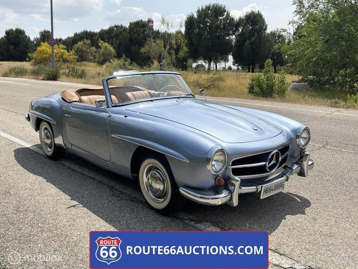 Mercedes Benz 190SL | 1960 | Route 66 Auctions, Auto's, Oldtimers, Bedrijf, Te koop, Mercedes-Benz, Benzine, Overige carrosserie