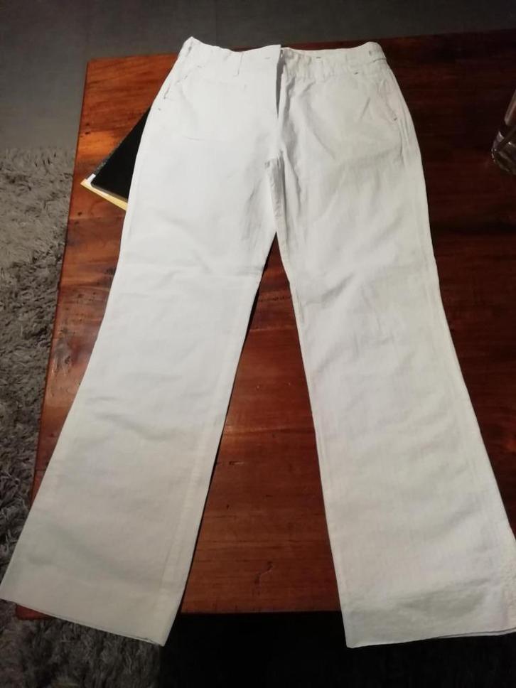 Witte broek Essentiel, dames, maat 38, Kleding | Dames, Broeken en Pantalons, Gedragen, Maat 38/40 (M), Wit, Lang, Ophalen of Verzenden