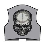 Skull doodshoofd XXL biker strijk patch - 225 x 305 mm, Nieuw zonder kaartje, Dames, Overige typen
