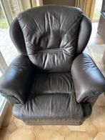 lederen relaxzetel in uitstekende staat, Huis en Inrichting, Zetels | Zetels, Ophalen, Gebruikt, Eenpersoons, Traditioneel, stijlvol