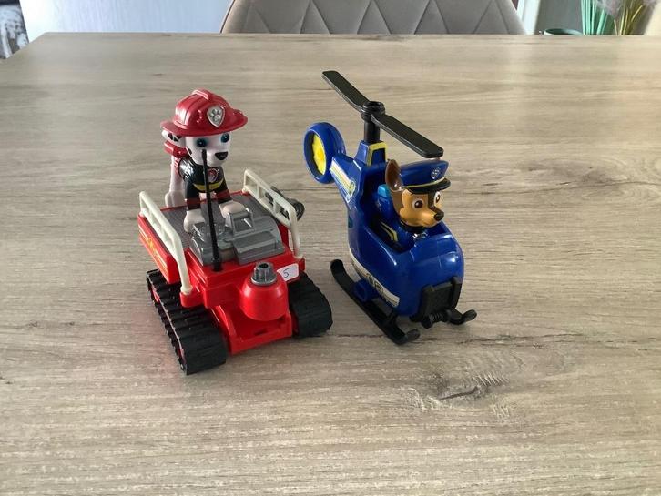 Paw Patrol verschillende voertuigen met characters (6-10 cm), Kinderen en Baby's, Speelgoed | Actiefiguren, Zo goed als nieuw