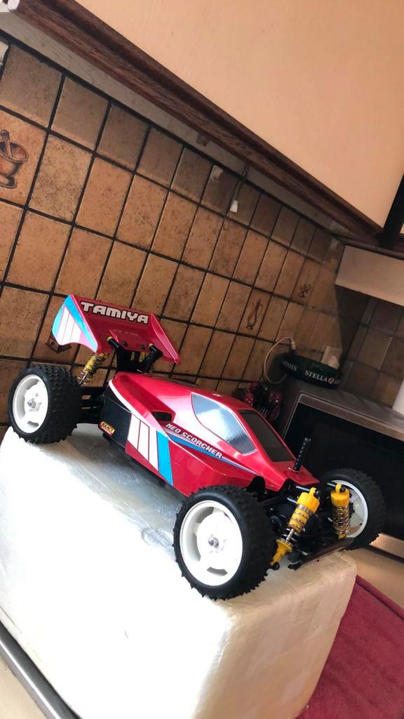 RC Tamiya NEO SCORCHER 4X4 ATR, Hobby en Vrije tijd, Modelbouw | Radiografisch | Auto's, Gebruikt, Auto offroad, Elektro, Schaal 1:10