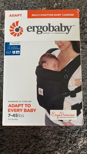 ergobaby adapt black ongebruikt nieuw in doos beschikbaar voor biedingen