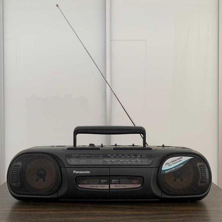 PANASONIC radioset/dubbele cassette, Audio, Tv en Foto, Cassettedecks, Ophalen of Verzenden