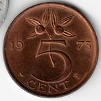 Pays-Bas : 5 Cent 1973 KM #181 Ref 11851, Enlèvement ou Envoi, Monnaie en vrac, 5 centimes, Reine Juliana