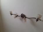 2 luminaires de salon avec les ampoules LED repositionnables, Ophalen, Gebruikt, 30 tot 60 watt