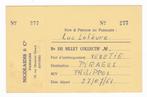scout jamboree 1963 overtocht ticket Belgische deelnemer, Verzamelen, Ophalen of Verzenden