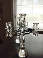 kristallen 2 x kandelaars, Antiek en Kunst, Antiek | Kandelaars, Ophalen