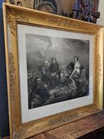 Antieke Circa1880 Gravure Corinne au cap Misénel , Impri par, Ophalen