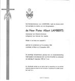 Kavel Burgemeester Londerzeel Pieter A. Lamberts +18/8/1976, Verzamelen, Verzenden