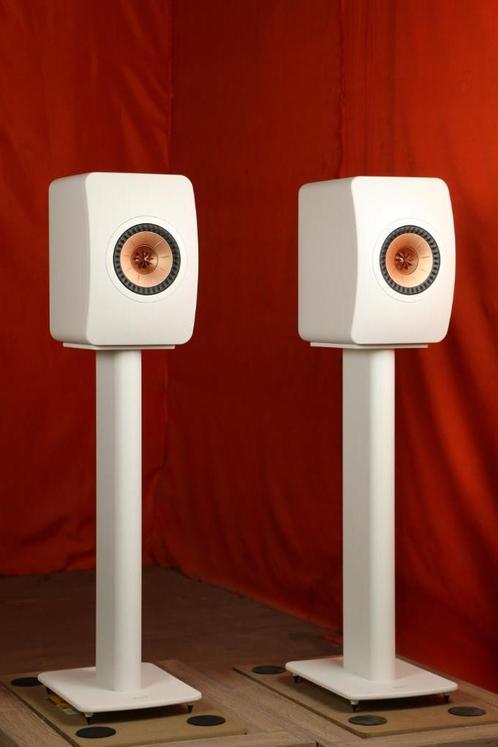 KEF LS50 / LS 50 Meta WIT + Stands - Beursdemo! Beluisteren?, Audio, Tv en Foto, Luidsprekerboxen, Zo goed als nieuw, Front, Rear of Stereo speakers