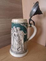 ancienne chope en céramique - couvercle étain - Germany, Antiquités & Art, Enlèvement ou Envoi