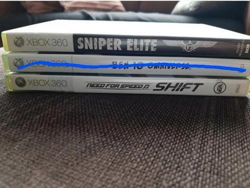 Xbox 360 Ben 10, Sniper elite, need for speed, Games en Spelcomputers, Games | Xbox 360, Zo goed als nieuw, Ophalen of Verzenden