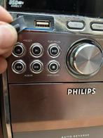 Philips stereo installatie. Usb cd mp3 cassette  full option, TV, Hi-fi & Vidéo, Decks cassettes, Philips, Enlèvement ou Envoi