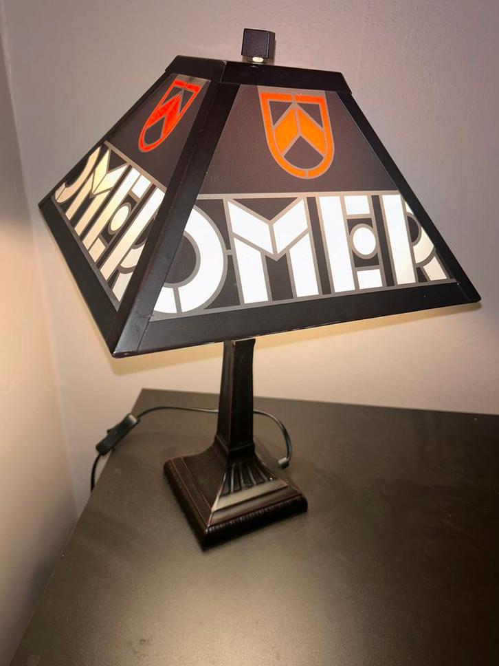 Glazen OMER-bierlamp / reclamelamp – unieke café-lamp, Verzamelen, Merken en Reclamevoorwerpen, Gebruikt, Ophalen of Verzenden