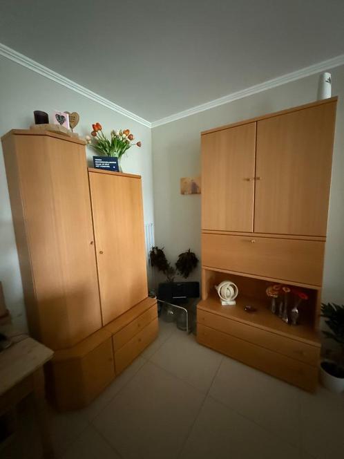 Mooie en superstevige woonkamerkasten (volledige set), Huis en Inrichting, Kasten | Wandmeubels, Zo goed als nieuw, 200 cm of meer
