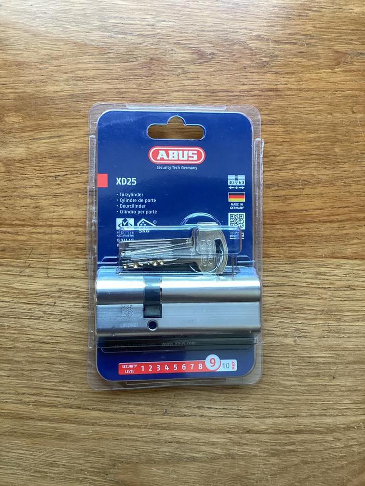 Cylindre de porte de sécurité ABUS (90 mm), neuf, Bricolage & Construction, Serrurerie de bâtiment & Dispositif de fermeture, Neuf