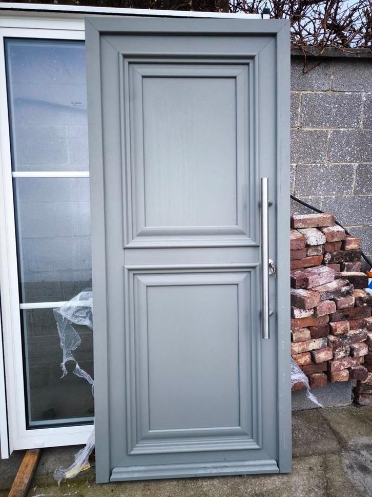 Porte pvc neuve RAl 7042, Bricolage & Construction, Châssis & Portes coulissantes, Enlèvement