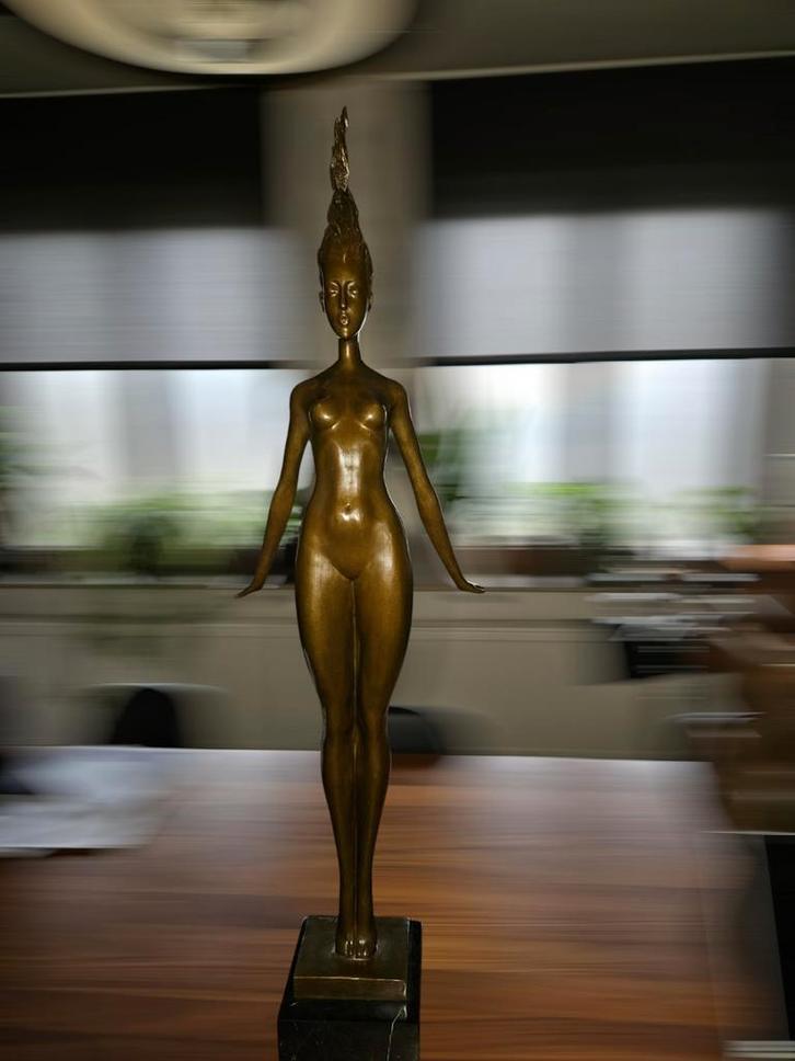 Brons-Daphne-J.P Alioth, Huis en Inrichting, Woonaccessoires | Boeddhabeelden, Ophalen of Verzenden