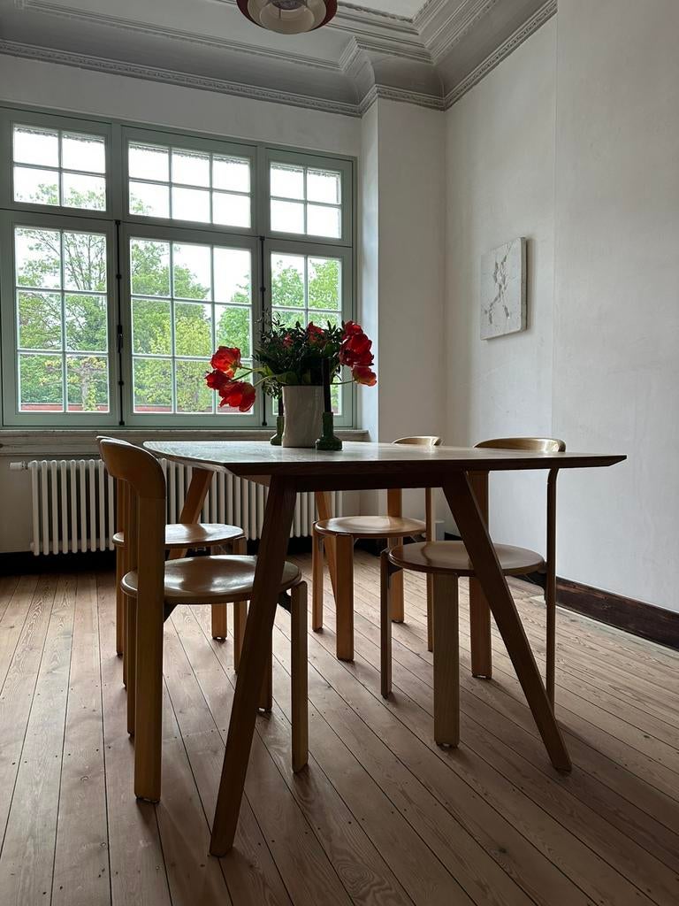 Eettafel eik, Huis en Inrichting, Ophalen, Gebruikt, Eikenhout, 50 tot 100 cm