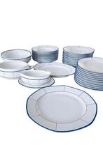 Service art deco blue line partern 1930, Antiquités & Art, Enlèvement