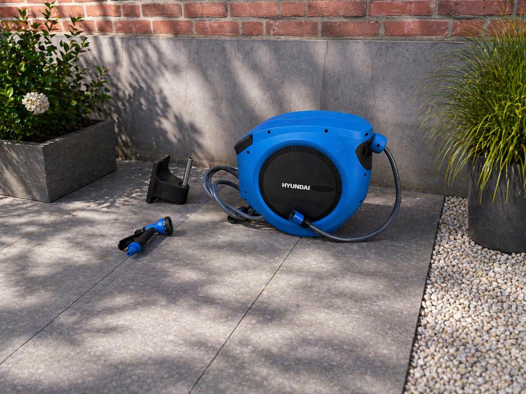 Hyundai tuin slangenhaspel, Tuin en Terras, Tuinslangen, Nieuw, Tuinslanghaspel, Ophalen of Verzenden