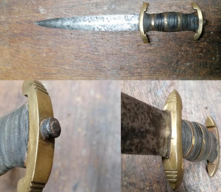 Militaire dolk S.A. in Amerikaanse stijl uit de WW2, Verzamelen, Militaria | Tweede Wereldoorlog, Overige soorten, Mes of Dolk