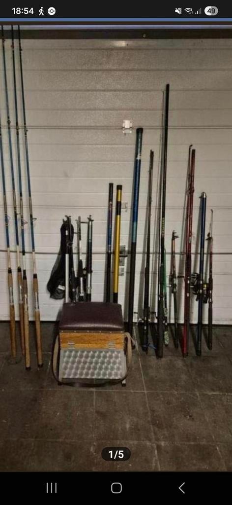 Hengel set 15 hengels, Ophalen