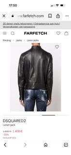 Dsquared lederen jss heren, maat 48, Dsquared2, Maat 48/50 (M), Zwart, Ophalen of Verzenden