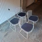 4 chaises blanches Harry Bertoia édition Knoll, Antiquités & Art, Enlèvement