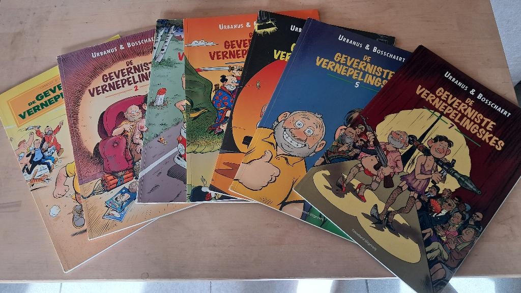 Urbanus& Bosschaert de geverniste vernepelingskes, Complete serie of reeks, Ophalen, Gelezen