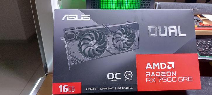 Asus RX 7900 GRE 16go, Computers en Software, Videokaarten, Zo goed als nieuw, AMD, PCI-Express 4.0, GDDR6, HDMI, DisplayPort