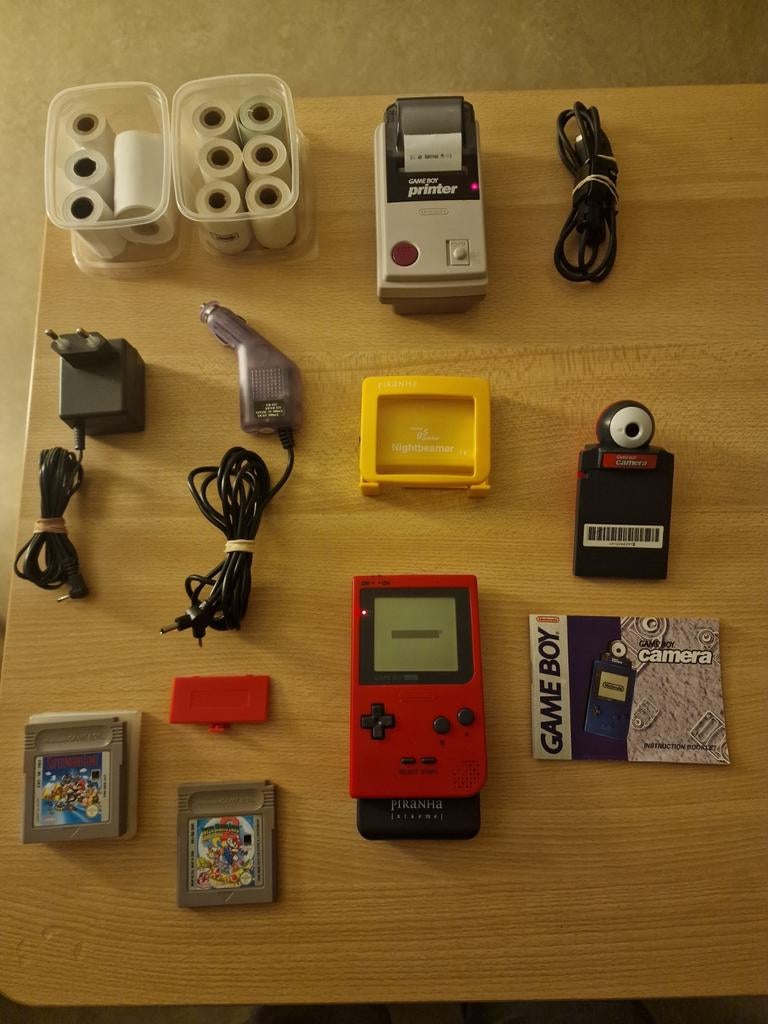 Gameboy pocket met accessoires en met printer en camera, Games en Spelcomputers, Spelcomputers | Nintendo Game Boy, Ophalen of Verzenden