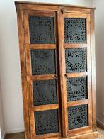 Twee Indiase massief houten kasten, Antiek en Kunst, Ophalen