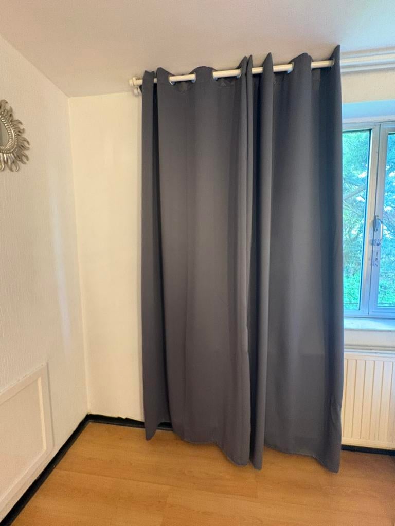 Rideaux #grey, Maison & Meubles, Ameublement | Rideaux & Stores à lamelles, Enlèvement, Comme neuf, Gris