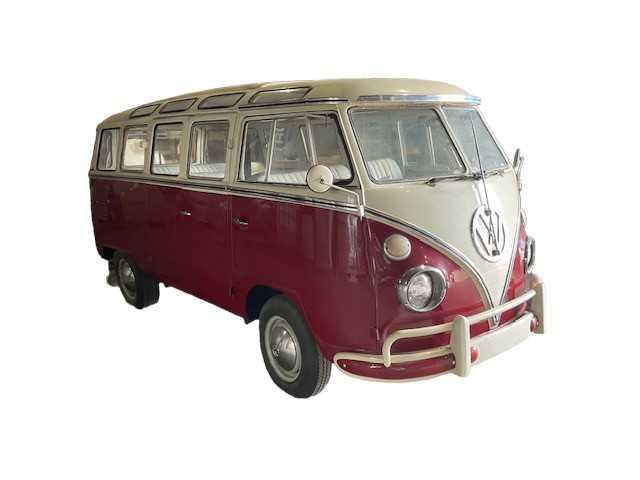 1973 Volkswagen T1 Samba 23 Windows Oldtimer, Auto's, Volkswagen, Bedrijf, Handgeschakeld, Overige carrosserie