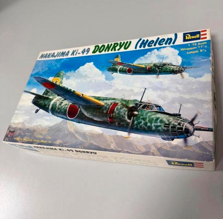Nakajima Ki-49 Donryu Helen de Revell 1/72, vente 1973 h-102, Hobby & Loisirs créatifs, Modélisme | Avions & Hélicoptères, Neuf
