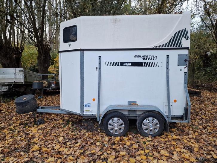 1,5 paards wefco trailer te koop, Dieren en Toebehoren, Paarden en Pony's | Trailers en Aanhangwagens, Gebruikt, 1½-paards trailer