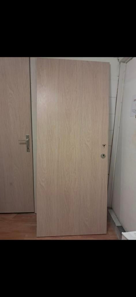 2 portes en bois style (pin-sapin) claire, Maison & Meubles, Enlèvement, Pin