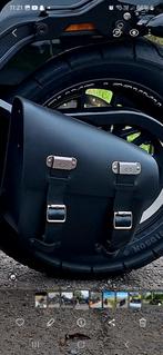 Zijtas voor Harley-Davidson softail. Echt leder, Ophalen