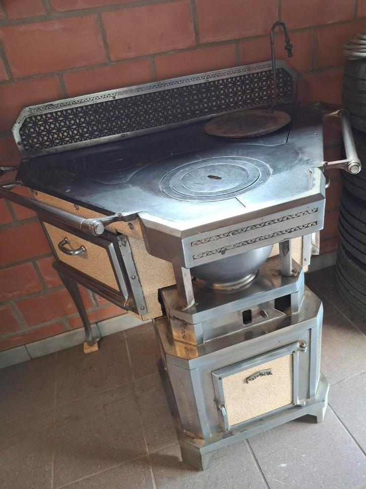 Leuvense stoof Fopona, Maison & Meubles, Poêles, Utilisé, Autoportant, Chauffage à tube plat, Enlèvement