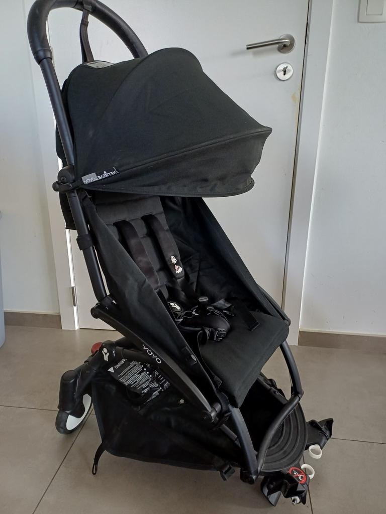 Yoyo Babyzen zwarte aanvullende kinderwagen, Ophalen, Gebruikt, Overige merken, Verstelbare rugleuning