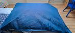 Coussin Pouf bleu, Maison & Meubles, Enlèvement, Comme neuf, Bleu, Rectangulaire