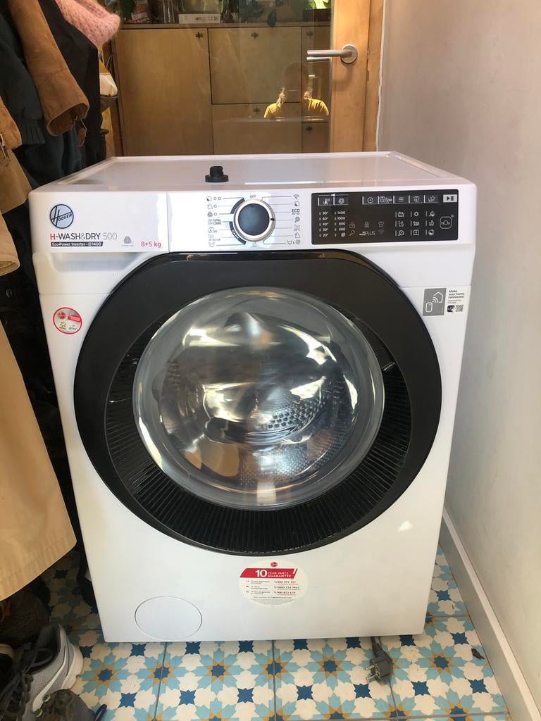 H-WASH&DRY 500, Elektronische apparatuur, Wasmachines, Ophalen, Zo goed als nieuw, 85 tot 90 cm, 1200 tot 1600 toeren