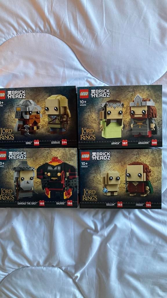 Lego brickheadz lord of the rings 40751 40631 40630 40632, Kinderen en Baby's, Ophalen of Verzenden, Nieuw, Lego, BrickHeadz