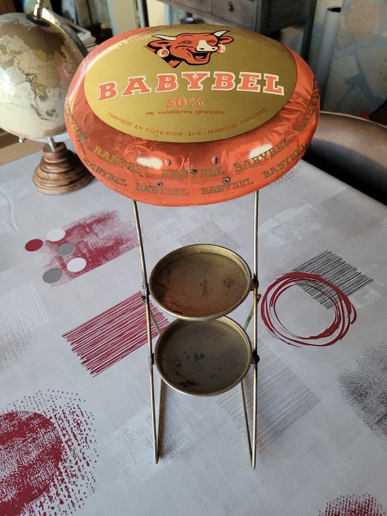 Schitterend scherm in een koe van plaatstaal die lacht 1950, Ophalen of Verzenden