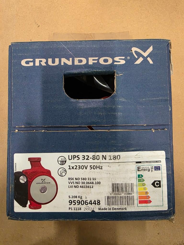 Grundfos UPS 32-80 N 180, Ophalen, Nieuw